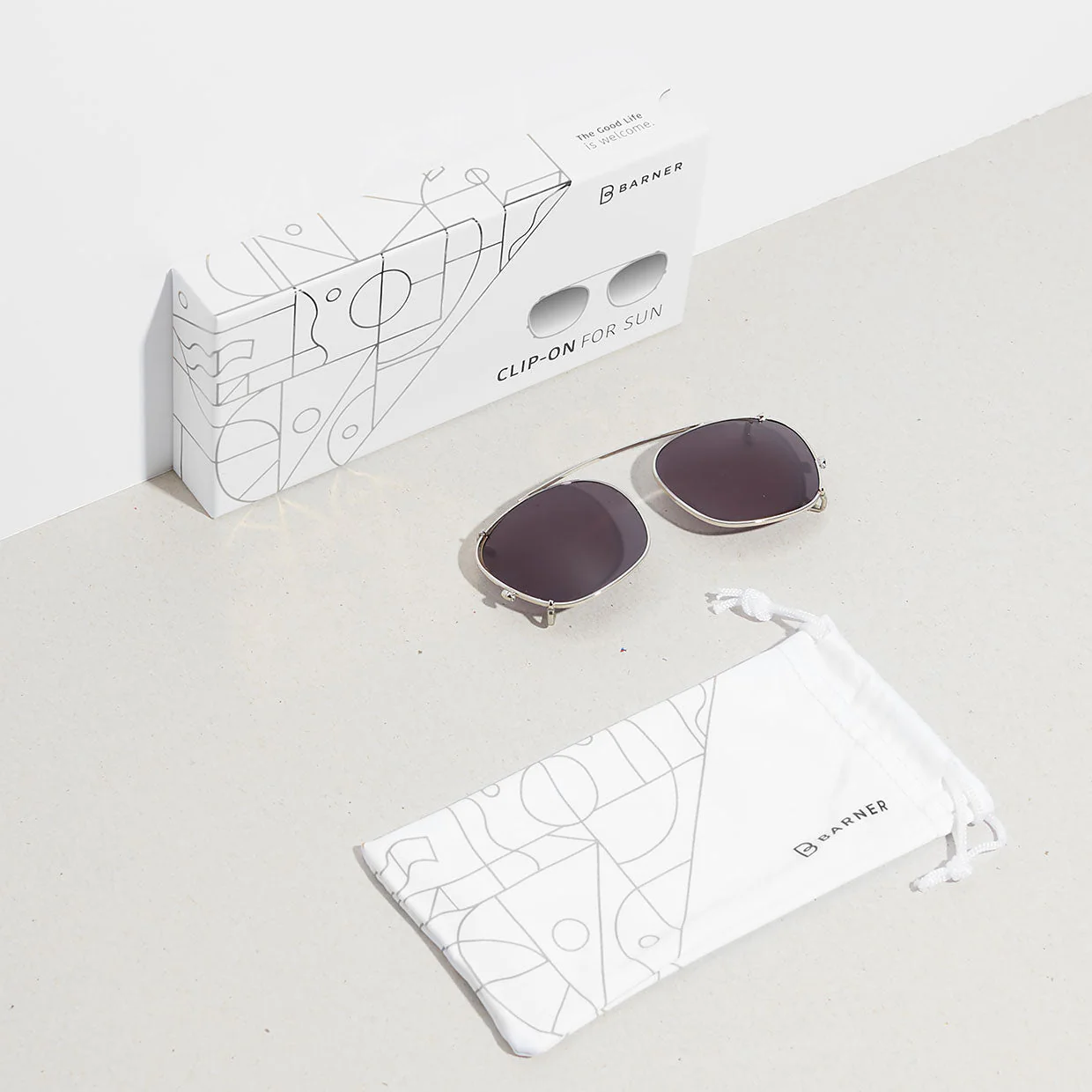 کلیپس آفتابی مخصوص عینک کامپیوتر بارنر Barner Clip-On Dalston