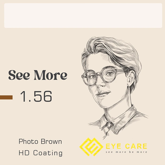 عدسی طبی فتوکرومیک سی مور See More 1.56 PHOTOCHROMIC/HD Coating/Brown
