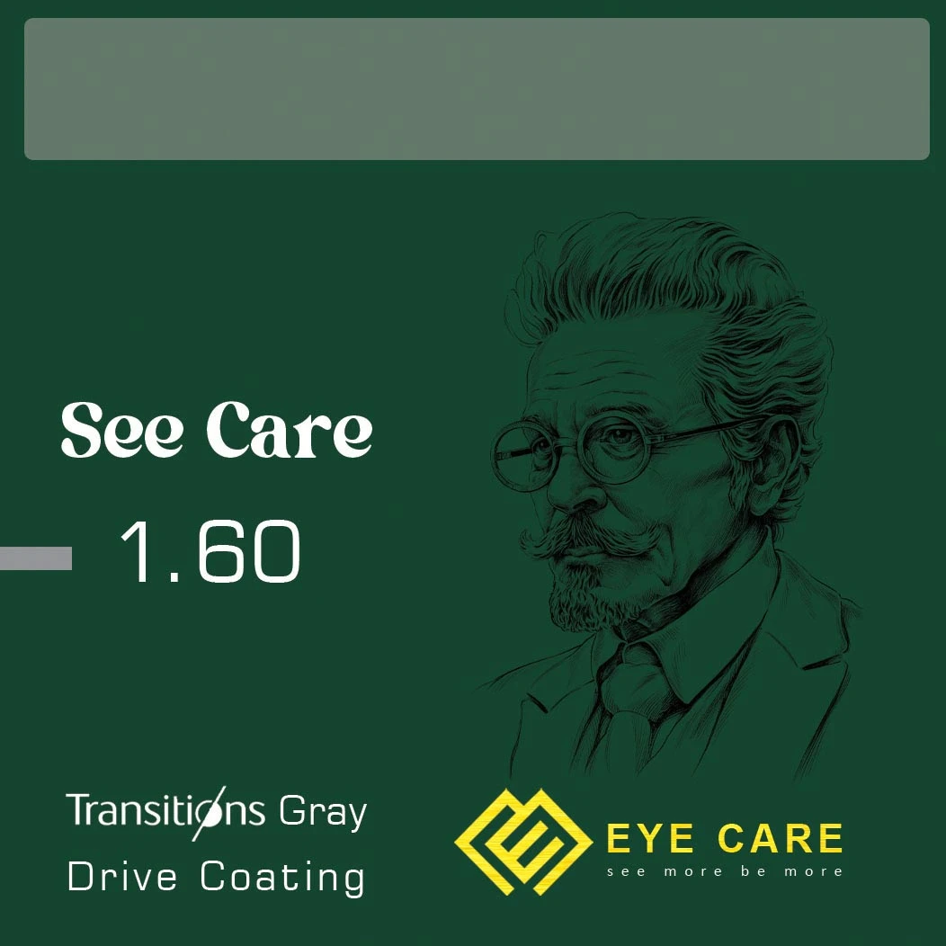عدسی طبی فتوکرومیک سی کر See Care 1.60 TRANSITIONS/DRIVE Coating/Gray