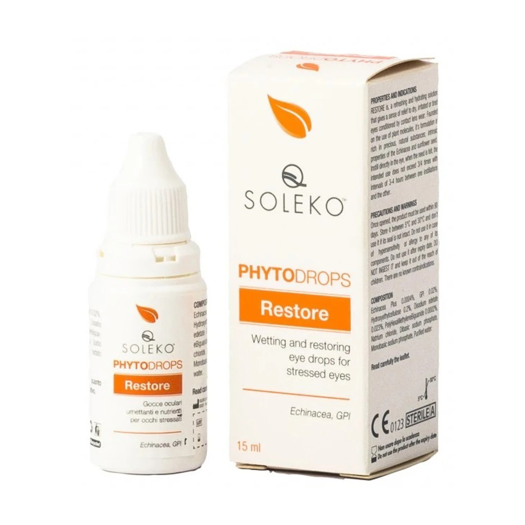 قطره مرطوب و ترمیم کننده چشم Soleko Phytodrops Restore