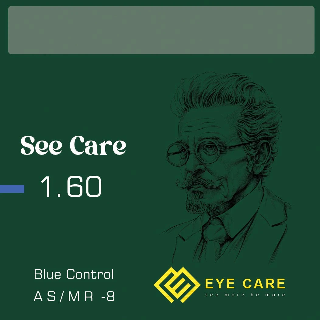 عدسی طبی بلوکنترل سی کر See Care 1.60 BLUE FILTER/HD Coating