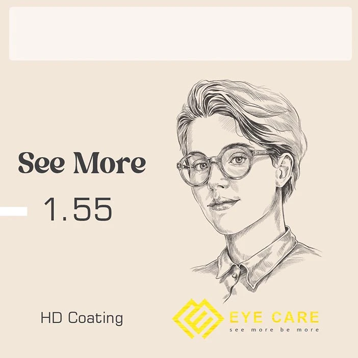 عدسی طبی سی مور See More 1.55 HD Coating/ABBE:40